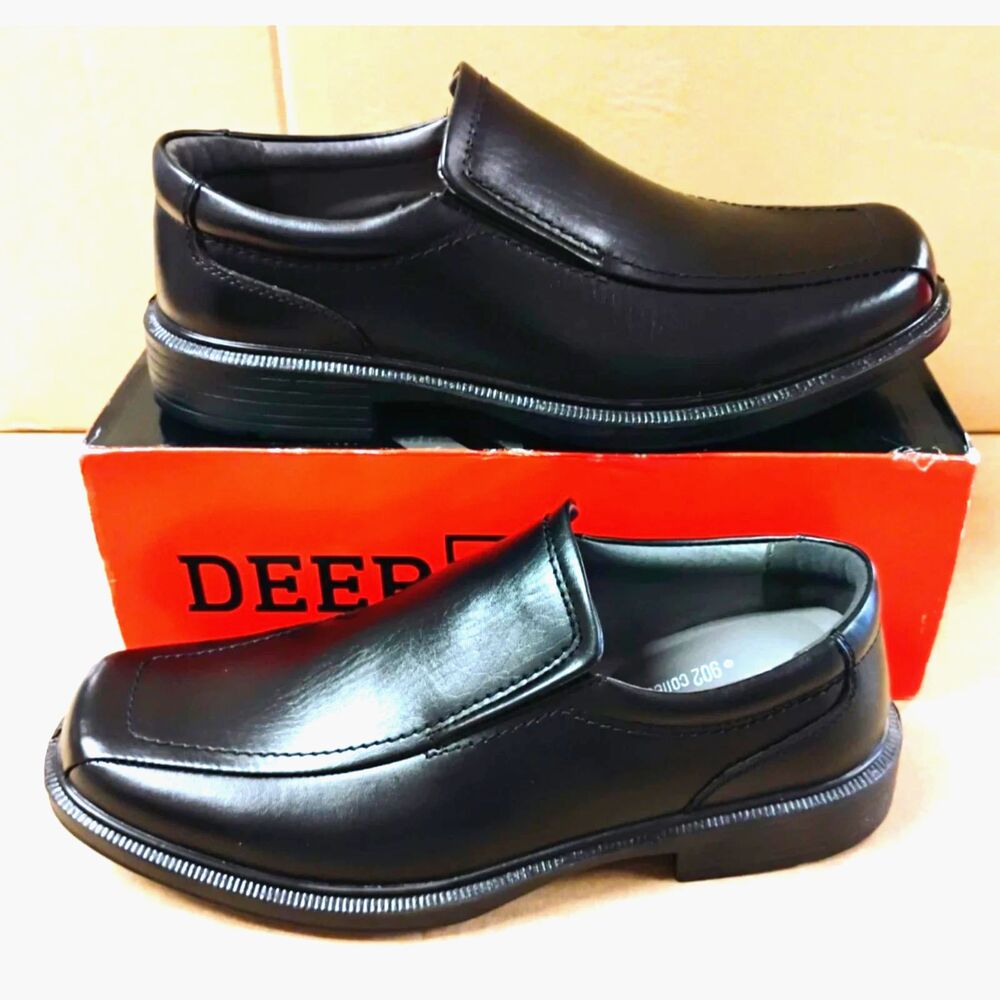 Size: 10 1/2 . Slip-In Loafers w/ Memory Foam . Drive Black Vega . Deer Stags